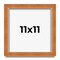 11x11 Classic Picture Frame with UV-Resistant Acrylic & Acid Free Backing, Available in 4 Finishes - Black, Brown, Gold, and Silver